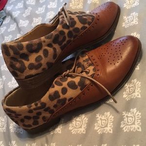 leopard print loafers